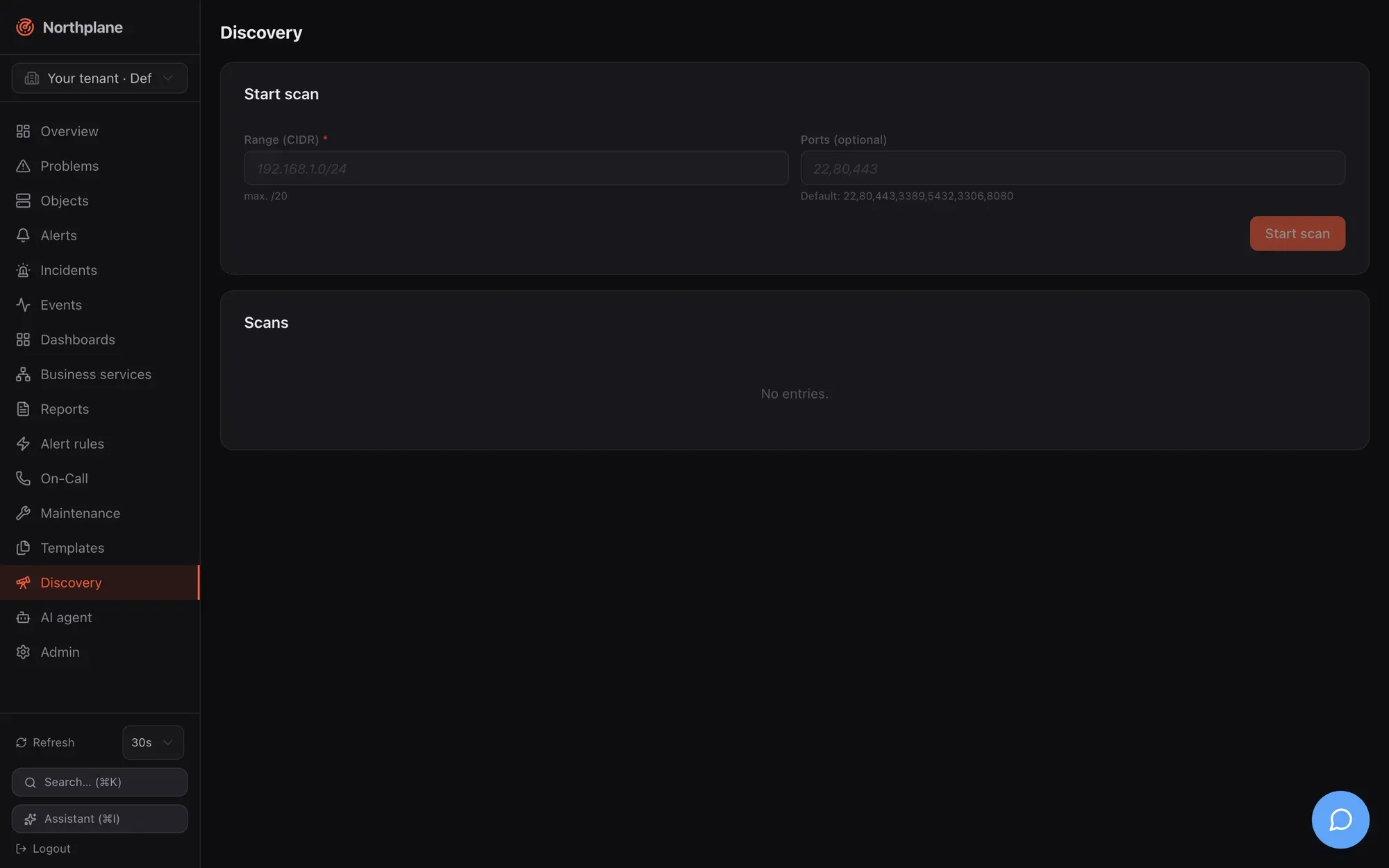Discovery page